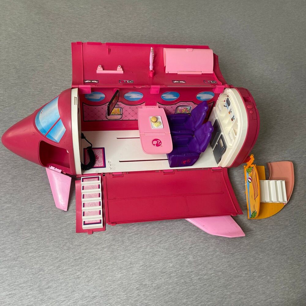 Barbie Vintage 2009 Pink Glam Vacation Jet AirPlane Toy Set